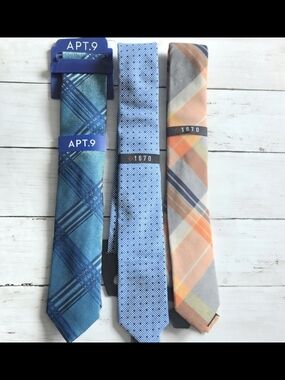 3 PC Men's Apt. 9/ 1670/ Tie Lot BNWT